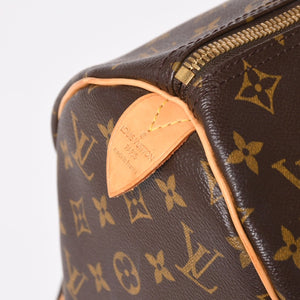 LOUIS VUITTON Monogram Keepall 45 Boston Bag M41428 Monogram Canvas Tanned Leather Brown Gold Hardware Good Used 4a003665