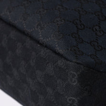 Load image into Gallery viewer, 極美品 GUCCI グッチ ホースビット GGキャンバス ハンドバッグ ショルダーバッグ ブラック シルバー金具 190525 中古 4a003555