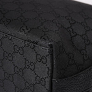 極美品 GUCCI グッチ ワンショルダーホーボーバッグ GGキャンバス ショルダーバッグ ブラック 三日月型 28335 中古 4a003461