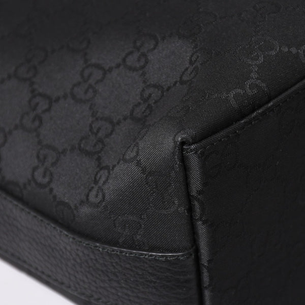 極美品 GUCCI グッチ ワンショルダーホーボーバッグ GGキャンバス ショルダーバッグ ブラック 三日月型 28335 中古 4a003461