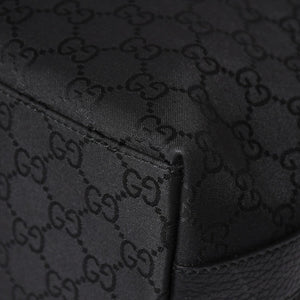 極美品 GUCCI グッチ ワンショルダーホーボーバッグ GGキャンバス ショルダーバッグ ブラック 三日月型 28335 中古 4a003461
