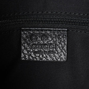 極美品 GUCCI グッチ ワンショルダーホーボーバッグ GGキャンバス ショルダーバッグ ブラック 三日月型 28335 中古 4a003461