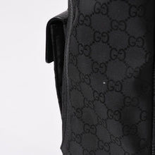 Load image into Gallery viewer, 極美品 GUCCI グッチ アビー GGナイロンキャンバスポケットトートバッグ 268639 ハンドバッグ GGキャンバス ブラック シルバー金具 中古 4a003457