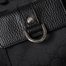 Load image into Gallery viewer, 極美品 GUCCI グッチ アビー GGナイロンキャンバスポケットトートバッグ 268639 ハンドバッグ GGキャンバス ブラック シルバー金具 中古 4a003457