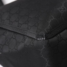 Load image into Gallery viewer, 極美品 GUCCI グッチ アビー GGナイロンキャンバスポケットトートバッグ 268639 ハンドバッグ GGキャンバス ブラック シルバー金具 中古 4a003457