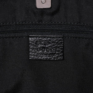 極美品 GUCCI グッチ アビー GGナイロンキャンバスポケットトートバッグ 268639 ハンドバッグ GGキャンバス ブラック シルバー金具 中古 4a003457