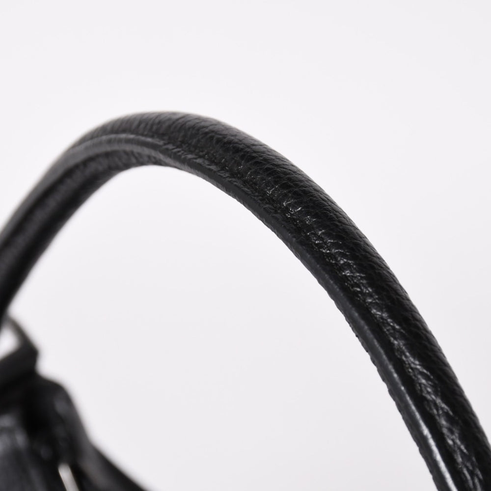 Very Good Condition GUCCI Gucci Hobo One Shoulder Handbag 293581 GG Canvas Leather Black Silver Hardware Used 4a003495