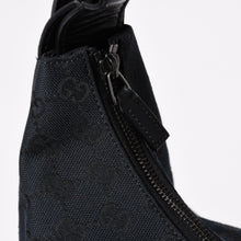 Load image into Gallery viewer, 極美品 GUCCI グッチ ホースビット GGキャンバス ハンドバッグ ショルダーバッグ ブラック シルバー金具 190525 中古 4a003555