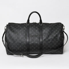 新品同様 LOUIS VUITTON ルイヴィトン キーポル バンドリエール55 ボストンバッグ M40605 モノグラムエクリプス 中古 4a003572