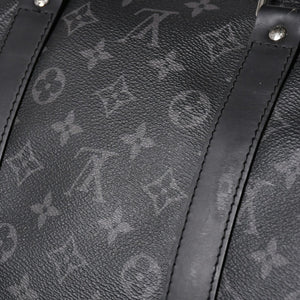新品同様 LOUIS VUITTON ルイヴィトン キーポル バンドリエール55 ボストンバッグ M40605 モノグラムエクリプス 中古 4a003572