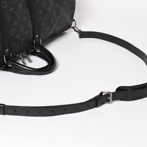 新品同様 LOUIS VUITTON ルイヴィトン キーポル バンドリエール55 ボストンバッグ M40605 モノグラムエクリプス 中古 4a003572