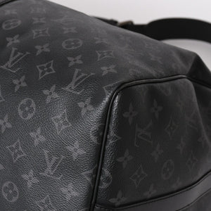 新品同様 LOUIS VUITTON ルイヴィトン キーポル バンドリエール55 ボストンバッグ M40605 モノグラムエクリプス 中古 4a003572