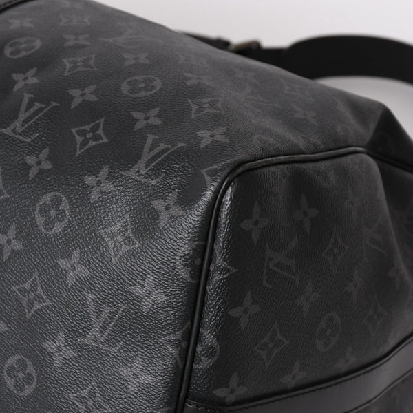 新品同様 LOUIS VUITTON ルイヴィトン キーポル バンドリエール55 ボストンバッグ M40605 モノグラムエクリプス 中古 4a003572