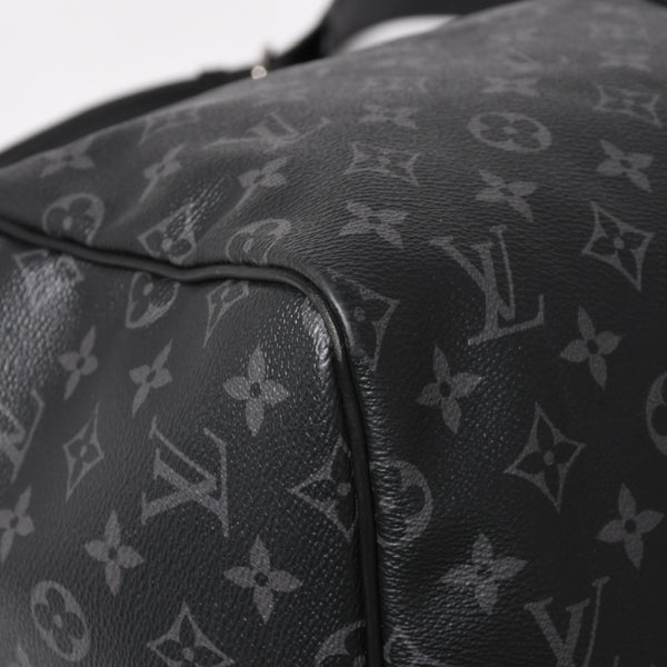 新品同様 LOUIS VUITTON ルイヴィトン キーポル バンドリエール55 ボストンバッグ M40605 モノグラムエクリプス 中古 4a003572