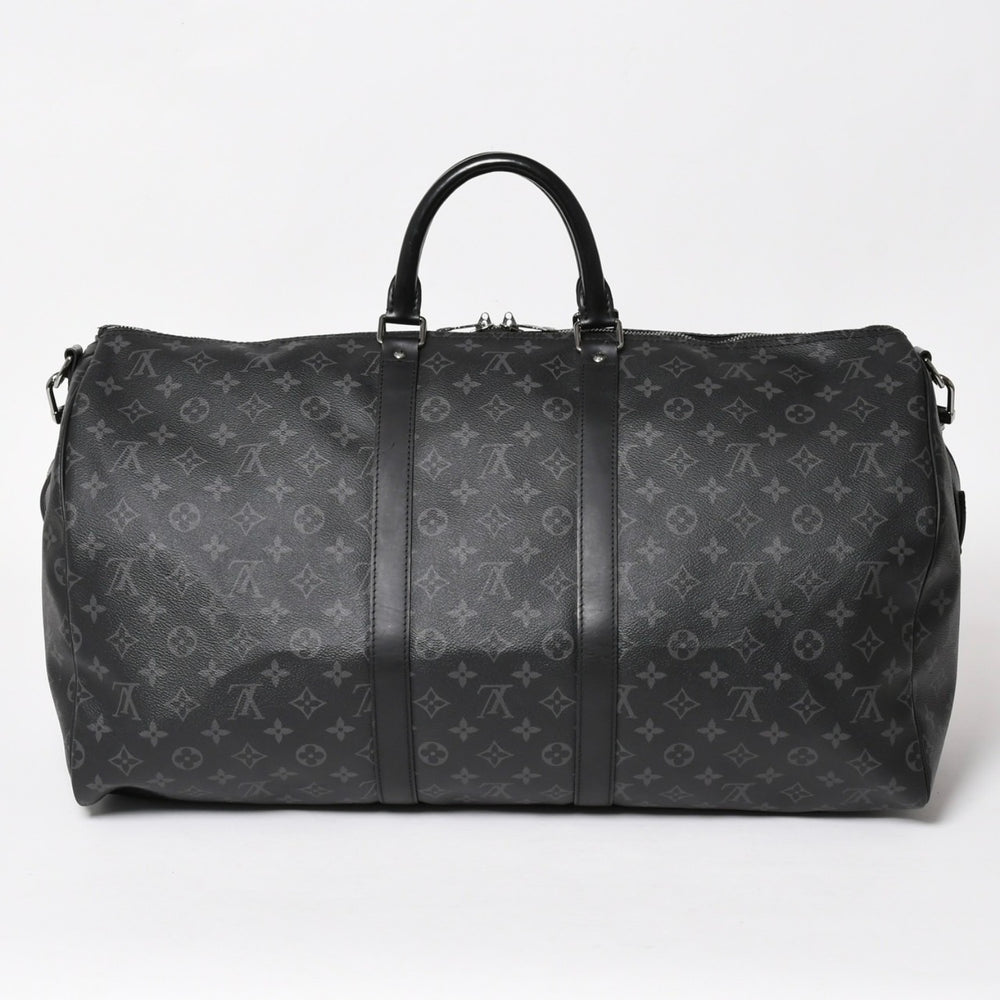 新品同様 LOUIS VUITTON ルイヴィトン キーポル バンドリエール55 ボストンバッグ M40605 モノグラムエクリプス 中古 4a003572