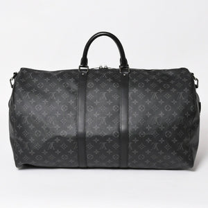 新品同様 LOUIS VUITTON ルイヴィトン キーポル バンドリエール55 ボストンバッグ M40605 モノグラムエクリプス 中古 4a003572