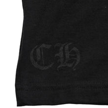 画像をギャラリービューアに読み込む, 新品同様 CHROME HEARTS クロムハーツ ネックロゴ プリントポケットTシャツ 半袖Tシャツ ブラック Sサイズ スクロールラベル CHロゴ 中古 4a004022