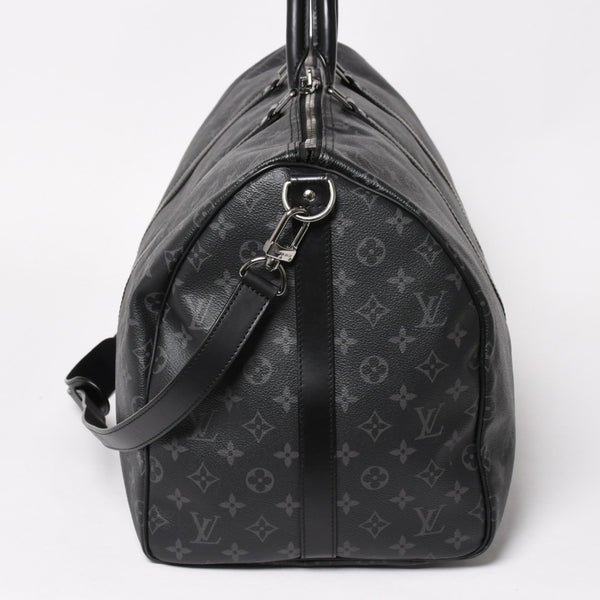 新品同様 LOUIS VUITTON ルイヴィトン キーポル バンドリエール55 ボストンバッグ M40605 モノグラムエクリプス 中古 4a003572