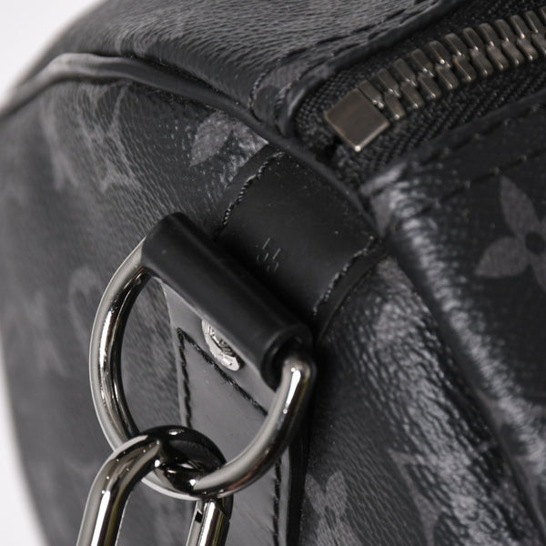 新品同様 LOUIS VUITTON ルイヴィトン キーポル バンドリエール55 ボストンバッグ M40605 モノグラムエクリプス 中古 4a003572