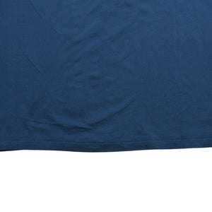 Very good condition LOEWE Anagram T-shirt H526Y22J26 Petroleum Dark Blue Yellow Anagram embroidery Short sleeve T-shirt XL size Used 4a004086