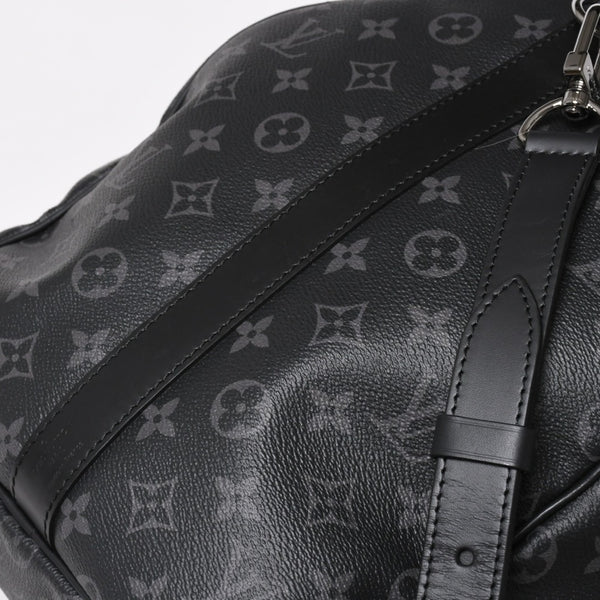 新品同様 LOUIS VUITTON ルイヴィトン キーポル バンドリエール55 ボストンバッグ M40605 モノグラムエクリプス 中古 4a003572
