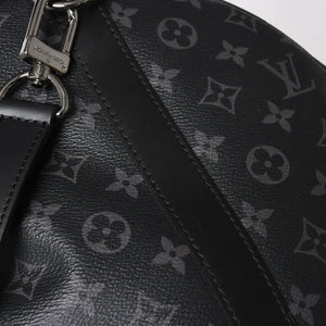 新品同様 LOUIS VUITTON ルイヴィトン キーポル バンドリエール55 ボストンバッグ M40605 モノグラムエクリプス 中古 4a003572