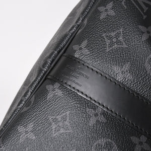 新品同様 LOUIS VUITTON ルイヴィトン キーポル バンドリエール55 ボストンバッグ M40605 モノグラムエクリプス 中古 4a003572