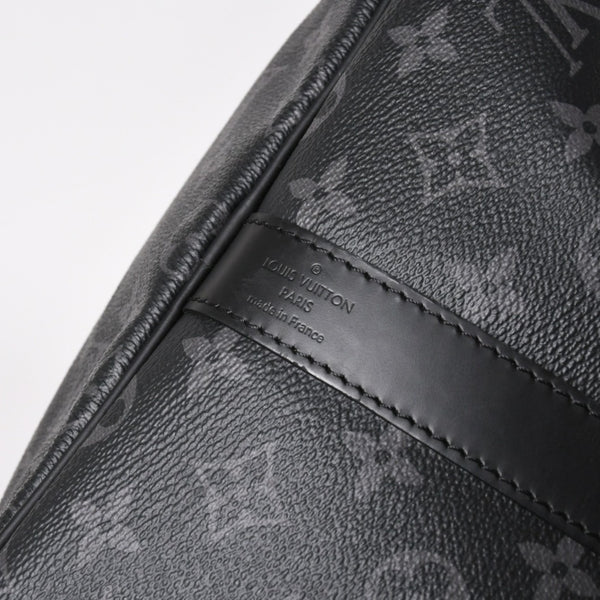 新品同様 LOUIS VUITTON ルイヴィトン キーポル バンドリエール55 ボストンバッグ M40605 モノグラムエクリプス 中古 4a003572