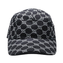 画像をギャラリービューアに読み込む, 極美品 OLD STUSSY オールドステューシー 00's アジャスターキャップ GGモノグラム サンプリング ブラック ホワイト 中古 4a003576