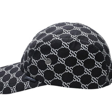 画像をギャラリービューアに読み込む, 極美品 OLD STUSSY オールドステューシー 00's アジャスターキャップ GGモノグラム サンプリング ブラック ホワイト 中古 4a003576