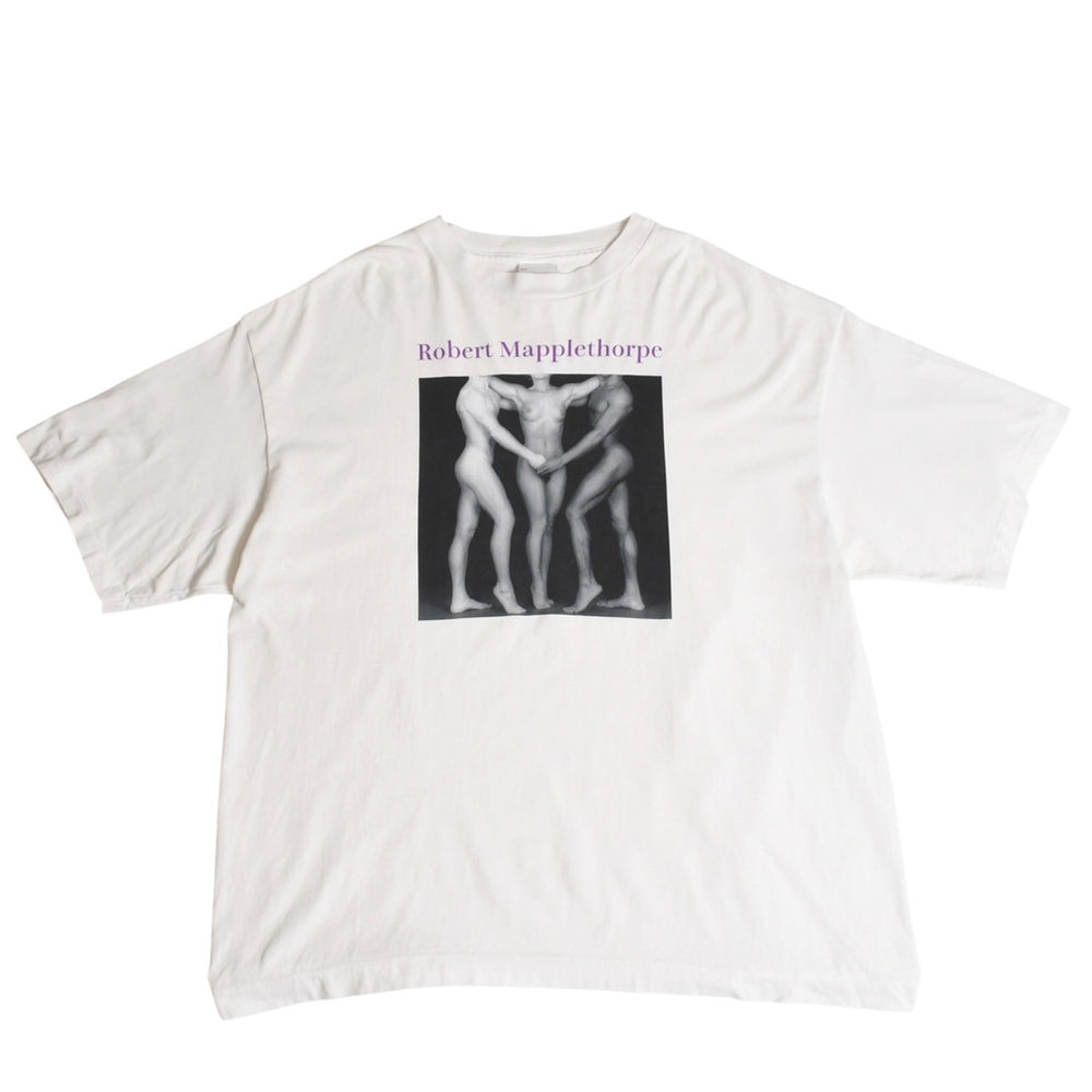 Very good condition SAINT Mxxxxxxx St. Michael MT SS TEE EMBRACE T-shirt SM-HR8-0000-C19 Robert Mapplethorpe Short sleeve T-shirt Cut and sew White XL size Used 4a004120