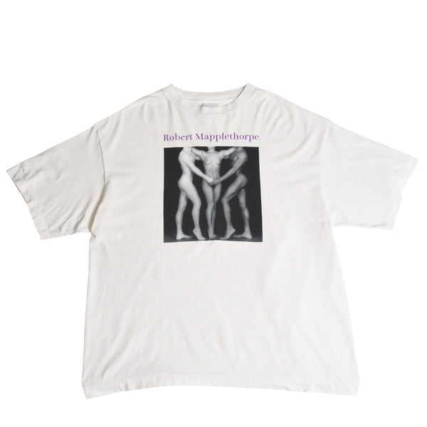 Very good condition SAINT Mxxxxxxx St. Michael MT SS TEE EMBRACE T-shirt SM-HR8-0000-C19 Robert Mapplethorpe Short sleeve T-shirt Cut and sew White XL size Used 4a004120