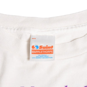 Very good condition SAINT Mxxxxxxx St. Michael MT SS TEE EMBRACE T-shirt SM-HR8-0000-C19 Robert Mapplethorpe Short sleeve T-shirt Cut and sew White XL size Used 4a004120