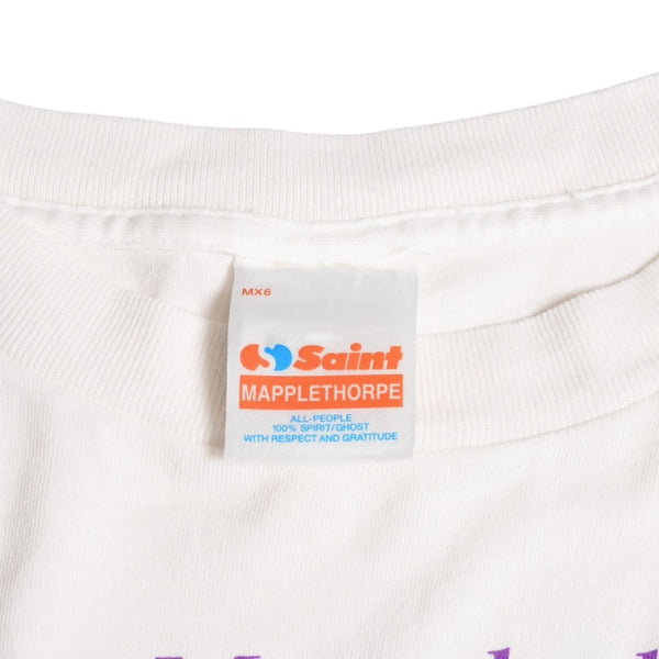Very good condition SAINT Mxxxxxxx St. Michael MT SS TEE EMBRACE T-shirt SM-HR8-0000-C19 Robert Mapplethorpe Short sleeve T-shirt Cut and sew White XL size Used 4a004120