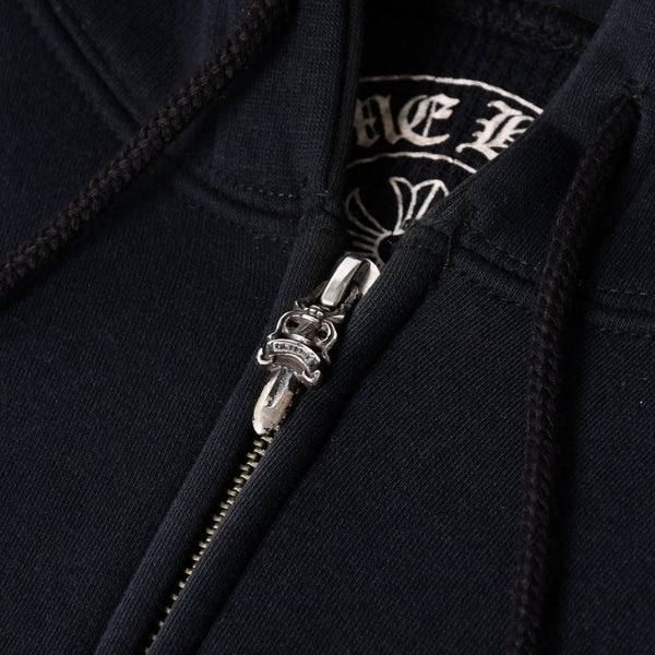 CHROME HEARTS クロムハーツ FOTI フォティ スクロール CHプラス プルオーバーフーディー ブラック 美品 中古 4a003577