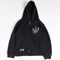CHROME HEARTS クロムハーツ FOTI フォティ スクロール CHプラス プルオーバーフーディー ブラック 美品 中古 4a003577