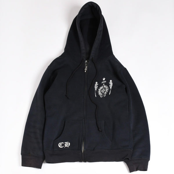 CHROME HEARTS クロムハーツ FOTI フォティ スクロール CHプラス プルオーバーフーディー ブラック 美品 中古 4a003577