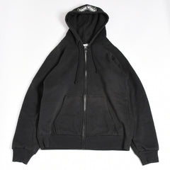 CHROME HEARTS Back Scroll Logo Thermal Zip Up Hoodie Scroll Label Black Silver 925 S Size Thermal Good Condition Used 4a004006
