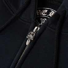 画像をギャラリービューアに読み込む, CHROME HEARTS クロムハーツ FOTI フォティ スクロール CHプラス プルオーバーフーディー ブラック 美品 中古 4a003577