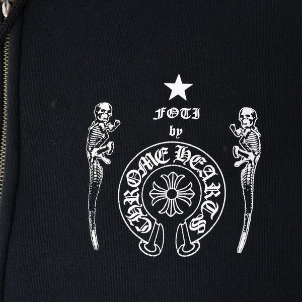 CHROME HEARTS クロムハーツ FOTI フォティ スクロール CHプラス プルオーバーフーディー ブラック 美品 中古 4a003577
