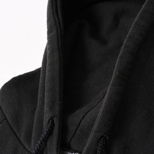 CHROME HEARTS Back Scroll Logo Thermal Zip Up Hoodie Scroll Label Black Silver 925 S Size Thermal Good Condition Used 4a004006