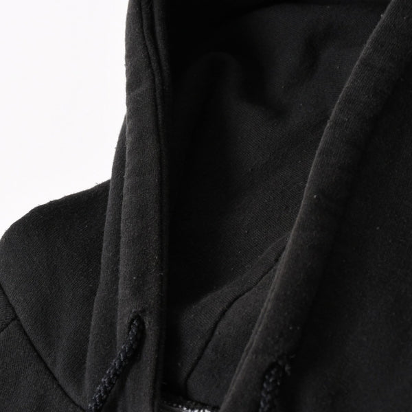 CHROME HEARTS Back Scroll Logo Thermal Zip Up Hoodie Scroll Label Black Silver 925 S Size Thermal Good Condition Used 4a004006