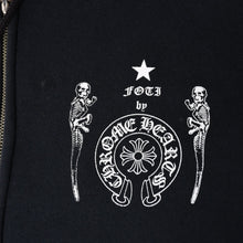 画像をギャラリービューアに読み込む, CHROME HEARTS クロムハーツ FOTI フォティ スクロール CHプラス プルオーバーフーディー ブラック 美品 中古 4a003577