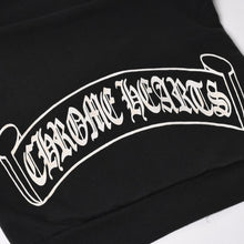 画像をギャラリービューアに読み込む, CHROME HEARTS クロムハーツ Back Scroll Logo Thermal Zip Up Hoodie スクロールラベル ブラック シルバー925 Sサイズ サーマル 美品 中古 4a004006