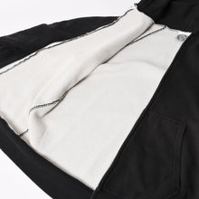 画像をギャラリービューアに読み込む, CHROME HEARTS クロムハーツ Back Scroll Logo Thermal Zip Up Hoodie スクロールラベル ブラック シルバー925 Sサイズ サーマル 美品 中古 4a004006