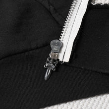 画像をギャラリービューアに読み込む, CHROME HEARTS クロムハーツ Back Scroll Logo Thermal Zip Up Hoodie スクロールラベル ブラック シルバー925 Sサイズ サーマル 美品 中古 4a004006