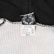 画像をギャラリービューアに読み込む, CHROME HEARTS クロムハーツ Back Scroll Logo Thermal Zip Up Hoodie スクロールラベル ブラック シルバー925 Sサイズ サーマル 美品 中古 4a004006