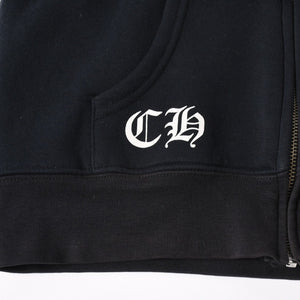 CHROME HEARTS クロムハーツ FOTI フォティ スクロール CHプラス プルオーバーフーディー ブラック 美品 中古 4a003577