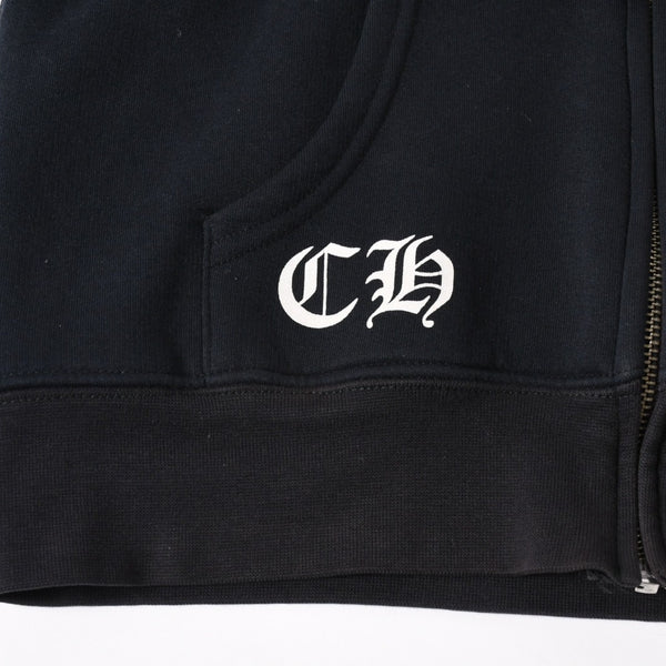 CHROME HEARTS クロムハーツ FOTI フォティ スクロール CHプラス プルオーバーフーディー ブラック 美品 中古 4a003577
