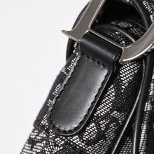 Load image into Gallery viewer, 極美品 Christian Dior クリスチャン ディオール サドルバッグ トロッター ブラック シルバー金具 ショルダーバッグ ガリアーノ 中古 4a003588
